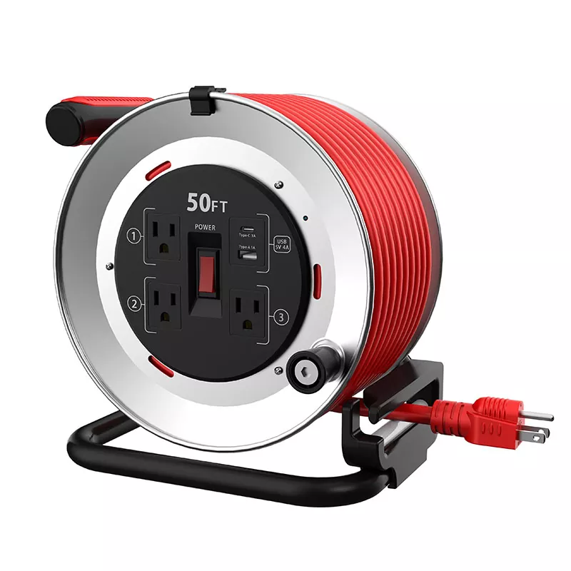 3 розетка Usb4a металл шнурлы катушка 50 фут