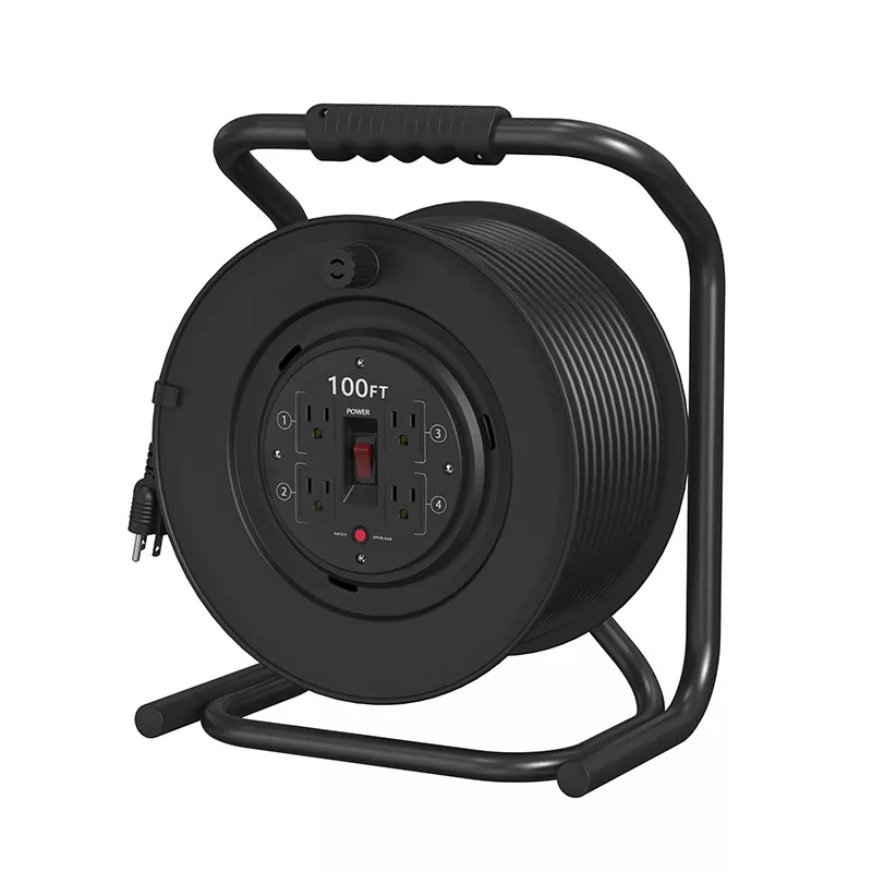 4 розеткаға арналған пластик шнур орамы 100 фут